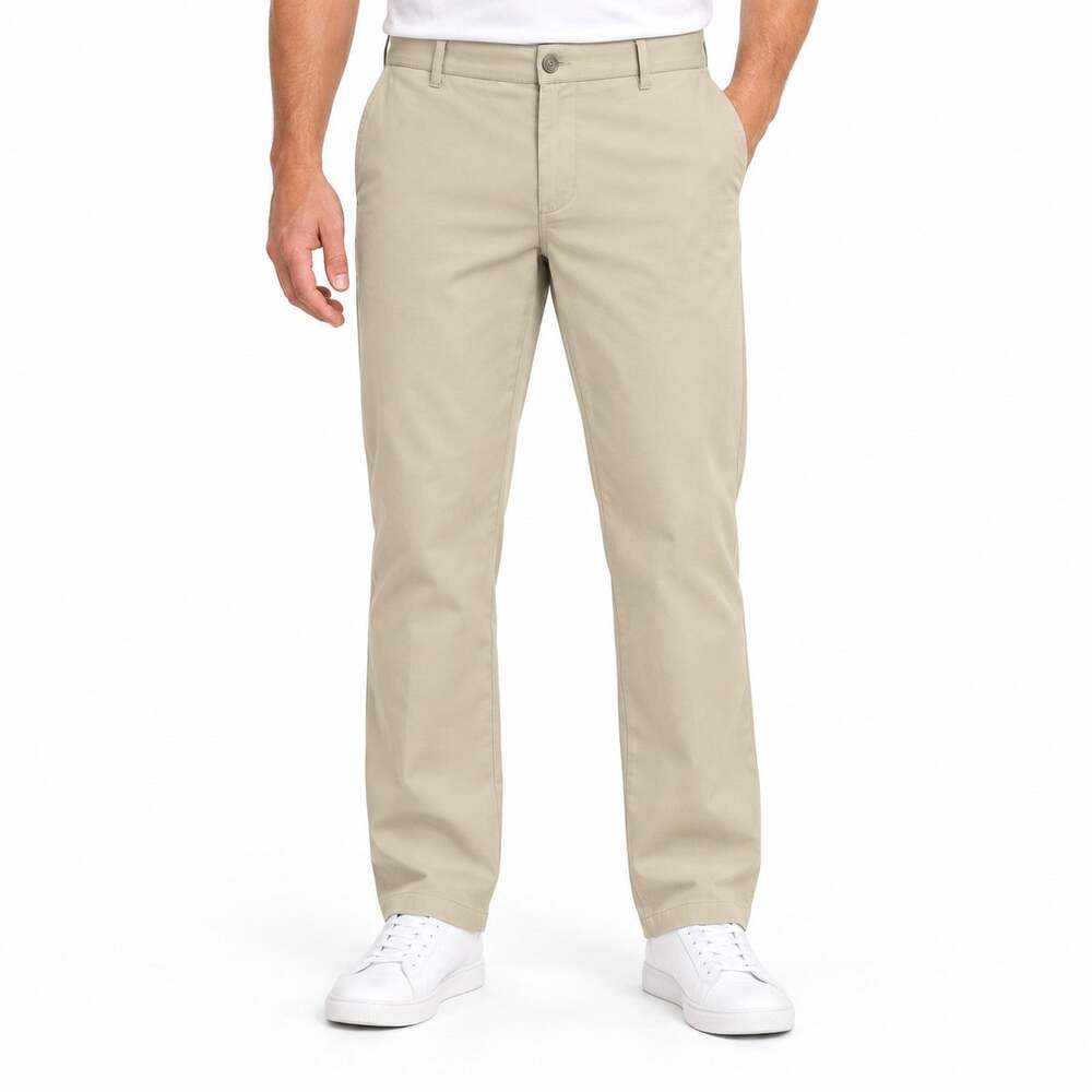 Nike Dri-FIT Pants Mens 34x32 Beige Chino Standard Fit Stretch Golf AJ5489-247